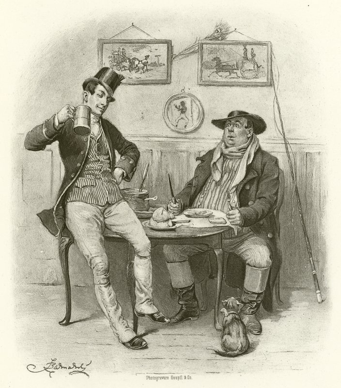 Dwa Wellery (rycina) autorstwa Frederick Barnard