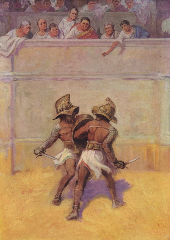 Frontyspis „Ostatnie dni Pompejów” autorstwa Frederick Coffay Yohn
