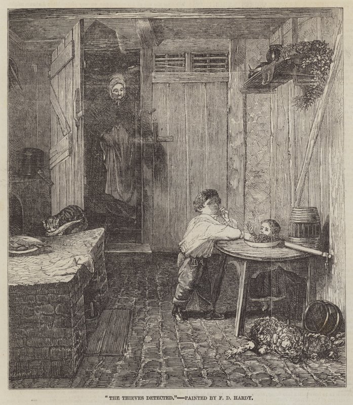 Wykryto złodziei autorstwa Frederick Daniel Hardy