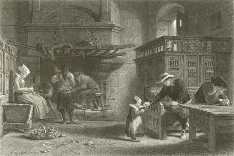 Domowy Posiłek, Bretania autorstwa Frederick Goodall