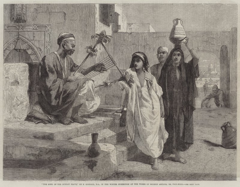 Pieśń nubijskiego niewolnika autorstwa Frederick Goodall