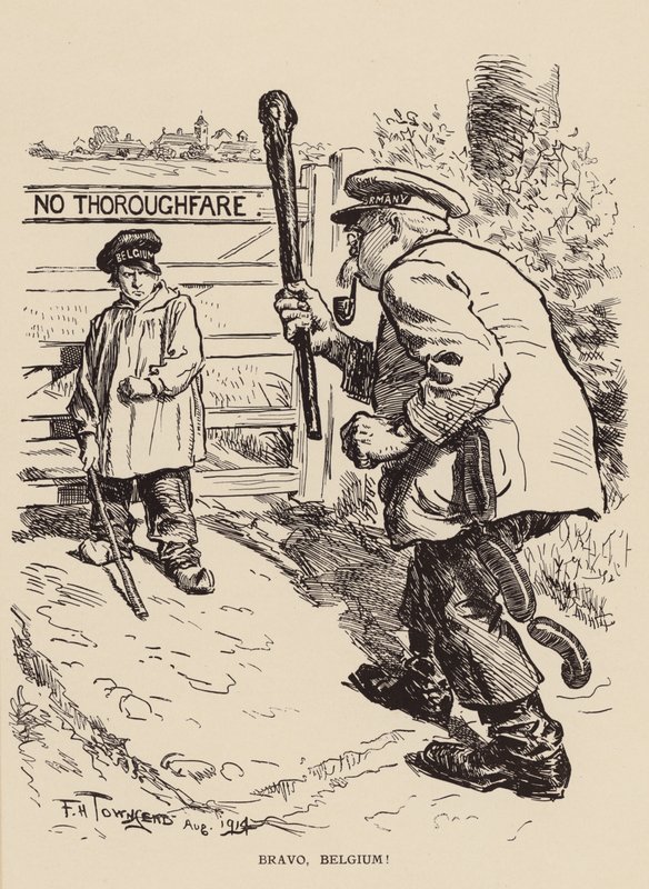 Brawo, Belgia! (litho) autorstwa Frederick Henry Townsend