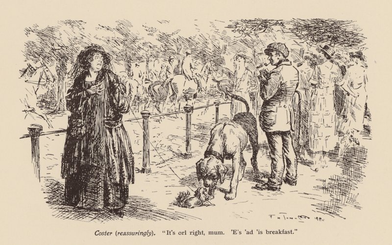 "Wszystko w porządku, mamo. Zjadł śniadanie" (litera) autorstwa Frederick Henry Townsend