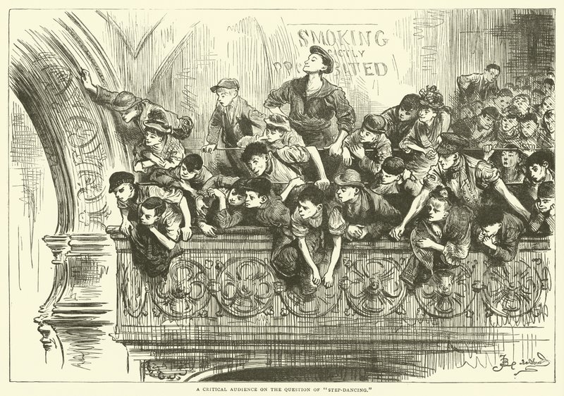 Krytyczna publiczność na temat step-dance autorstwa Frederick L. Bernard
