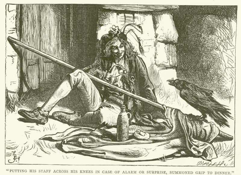 Ilustracja do Barnaby Rudge autorstwa Frederick L. Bernard