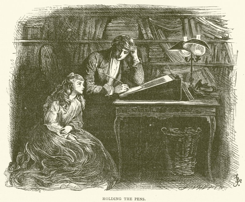 Ilustracja do Davida Copperfielda autorstwa Frederick L. Bernard