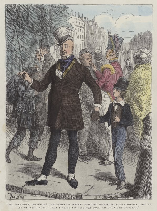 Ilustracja do Davida Copperfielda autorstwa Frederick L. Bernard