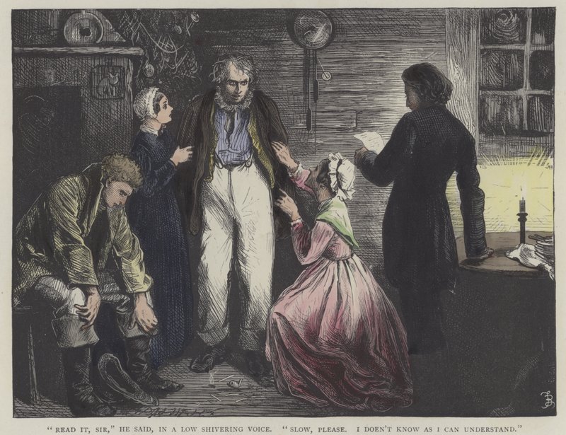 Ilustracja do Davida Copperfielda autorstwa Frederick L. Bernard