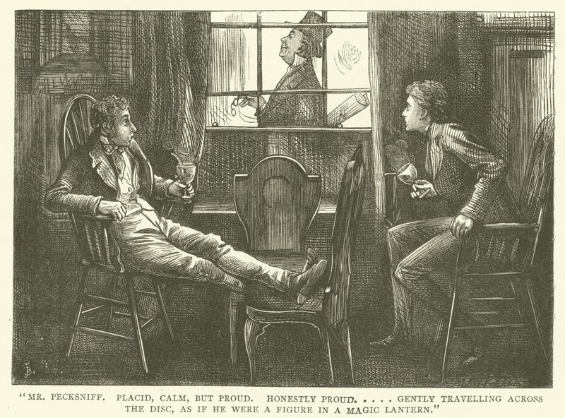 Ilustracja dla Martina Chuzzlewita autorstwa Frederick L. Bernard