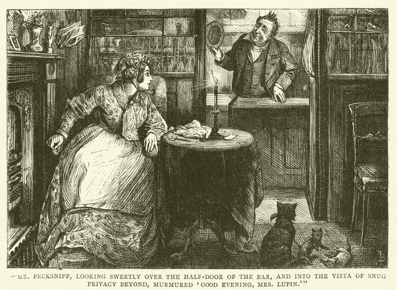 Ilustracja dla Martina Chuzzlewita autorstwa Frederick L. Bernard