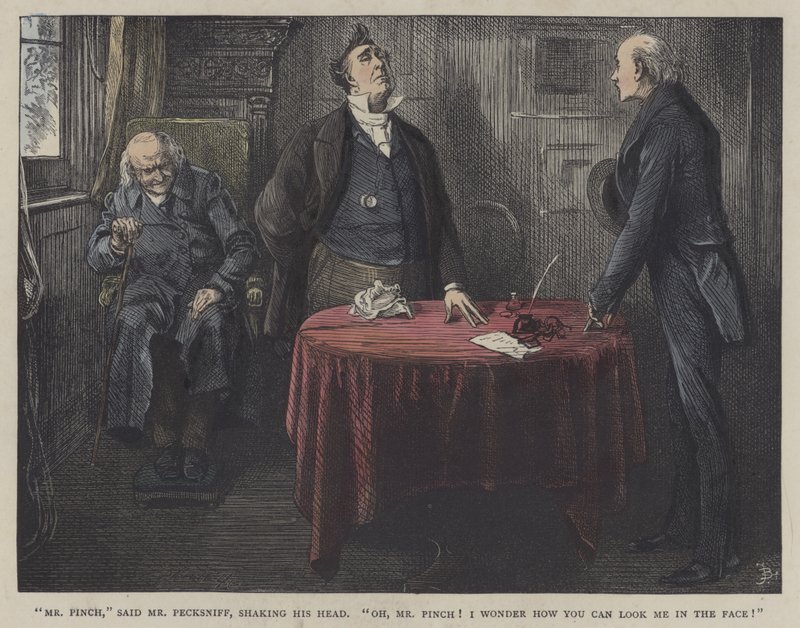 Ilustracja dla Martina Chuzzlewita autorstwa Frederick L. Bernard