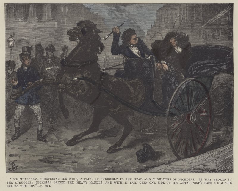Ilustracja do Mikołaja Nickleby autorstwa Frederick L. Bernard