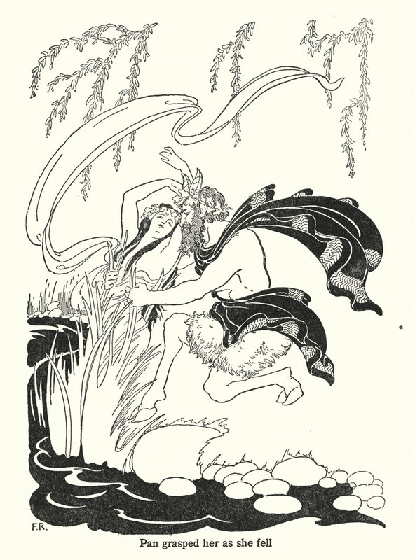 Pan chwycił ją, gdy upadała (litografia) autorstwa Frederick Richardson