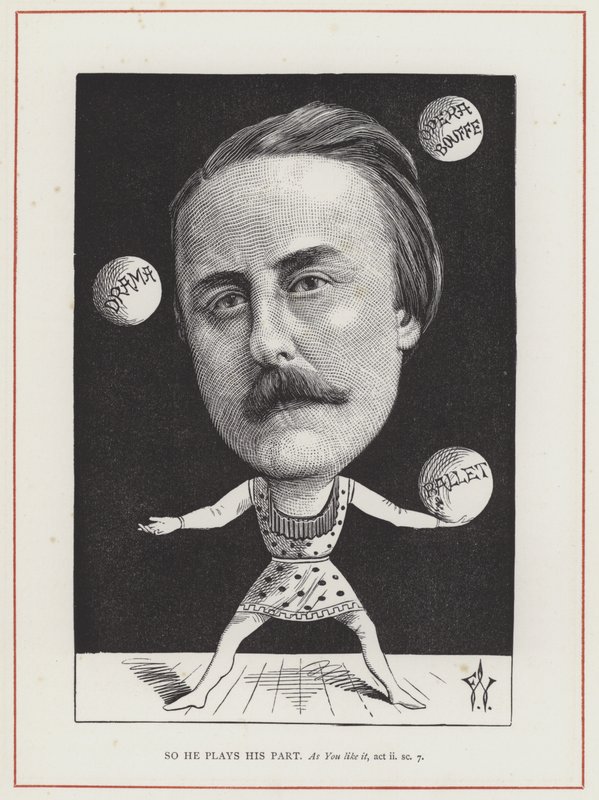 John Hollingshead autorstwa Frederick Waddy