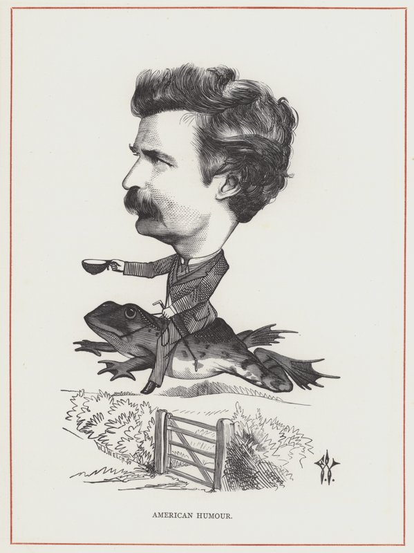Mark Twain autorstwa Frederick Waddy