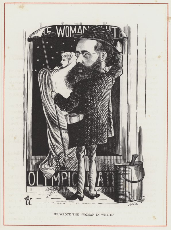 Wilkie Collins, kobieta w bieli autorstwa Frederick Waddy