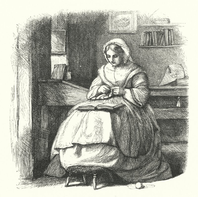 Przyjaciel pielęgniarki autorstwa Frederick Walker