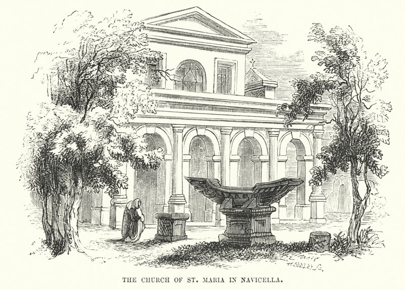 Kościół św. Marii w Navicella (rycina) autorstwa Frederick William Fairholt