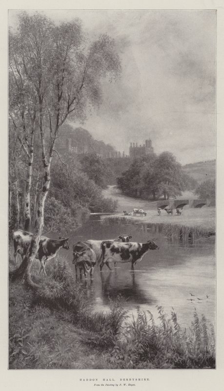 Haddon Hall, Derbyshire autorstwa Frederick William Hayes