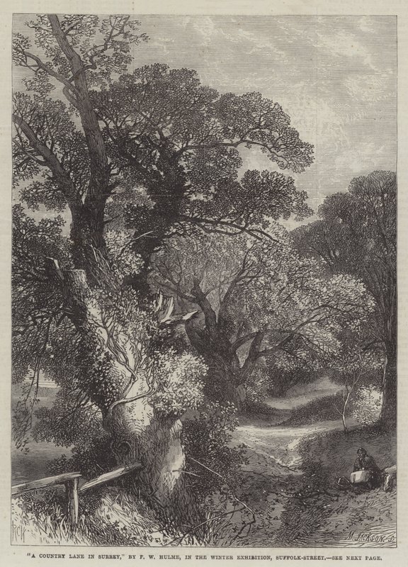 A Country Lane w Surrey autorstwa Frederick William Hulme