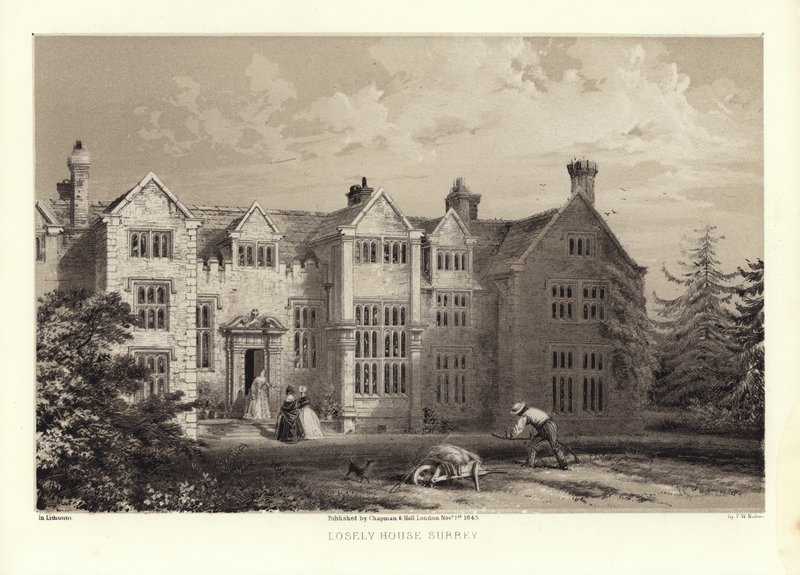 Loseley House, Surrey (odcień lito) autorstwa Frederick William Hulme