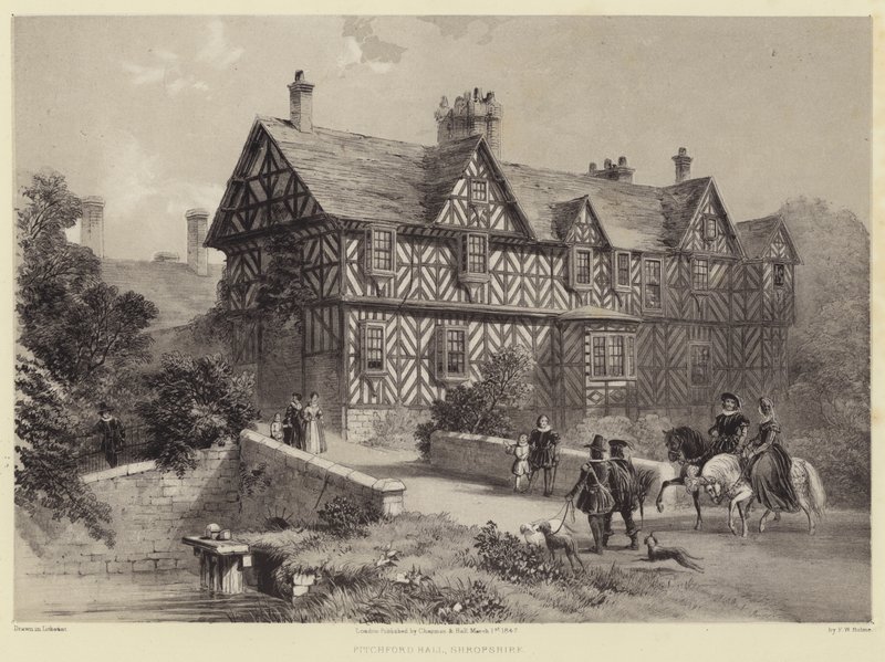 Pitchford Hall, Shropshire autorstwa Frederick William Hulme