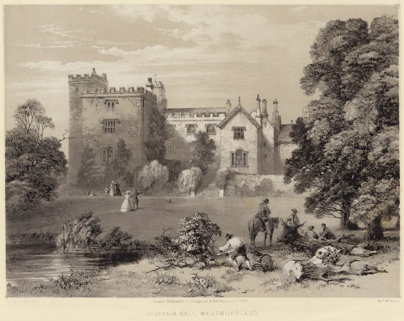 Sizergh Hall w Westmoreland autorstwa Frederick William Hulme