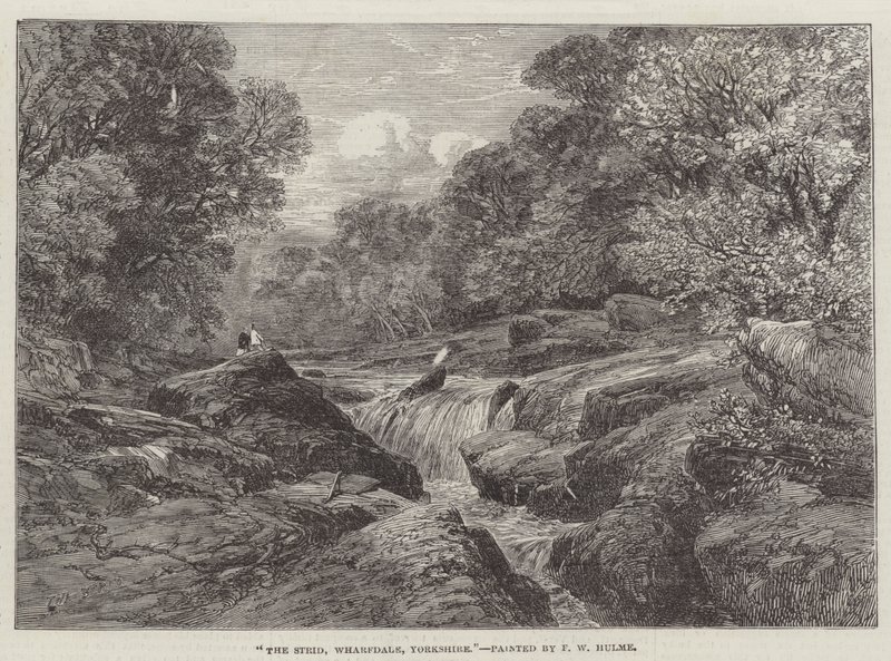 Strid, Wharfdale, Yorkshire autorstwa Frederick William Hulme