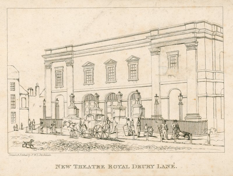 New Theatre Royal, Drury Lane, Londyn autorstwa Frederick Wilton Litchfield Stockdale