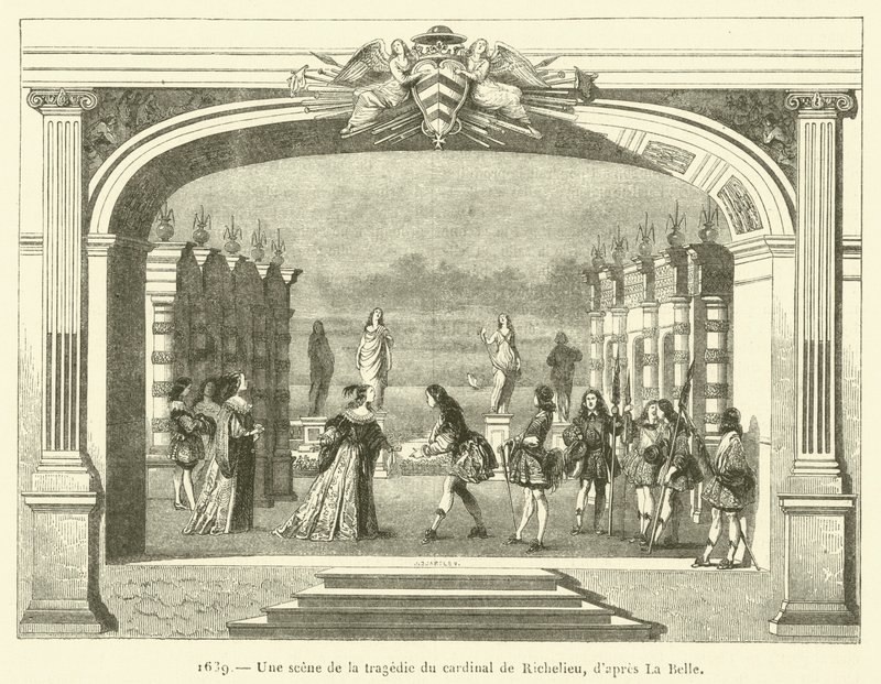 1639, Scena z tragedii kardynała de Richelieu autorstwa French School