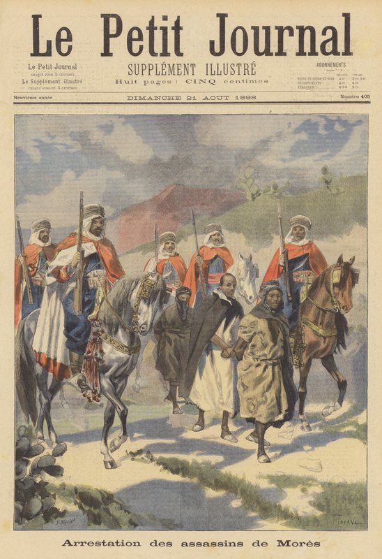 Aresztowanie zabójców markiza de Mores w Algierii autorstwa French School