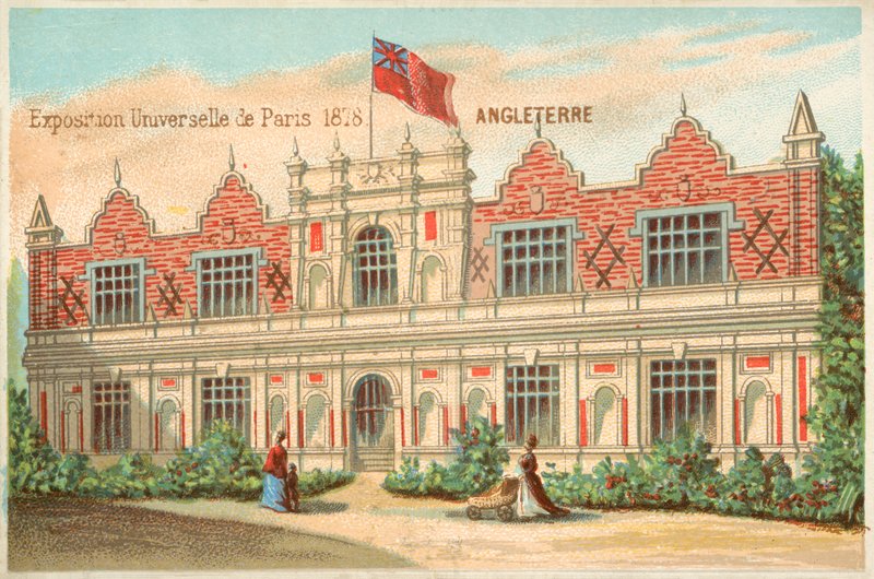 Pawilon Brytyjski, Wystawa Powszechna, 1878 autorstwa French School