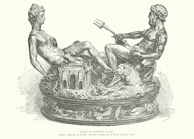 Solniczka Cellini, 1543 autorstwa French School