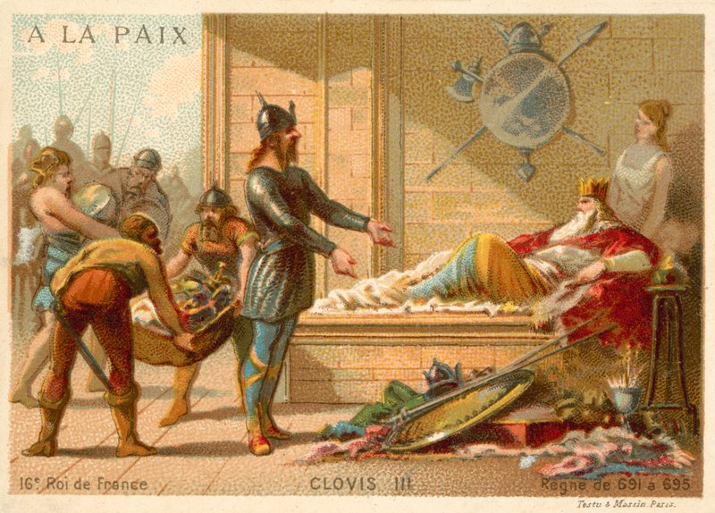 Clovis III, król Franków autorstwa French School