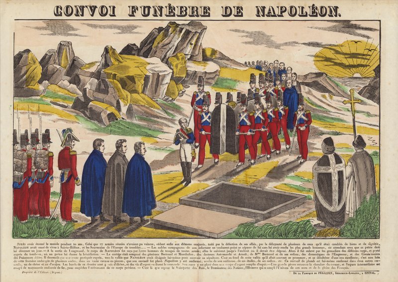 Konwój pogrzebowy Napoleona autorstwa French School