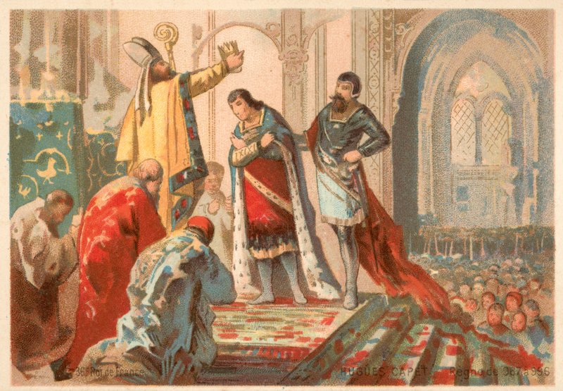 Koronacja Hugo Kapeta na króla Francji, 987 autorstwa French School