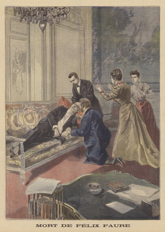 Śmierć prezydenta Francji Faure autorstwa French School