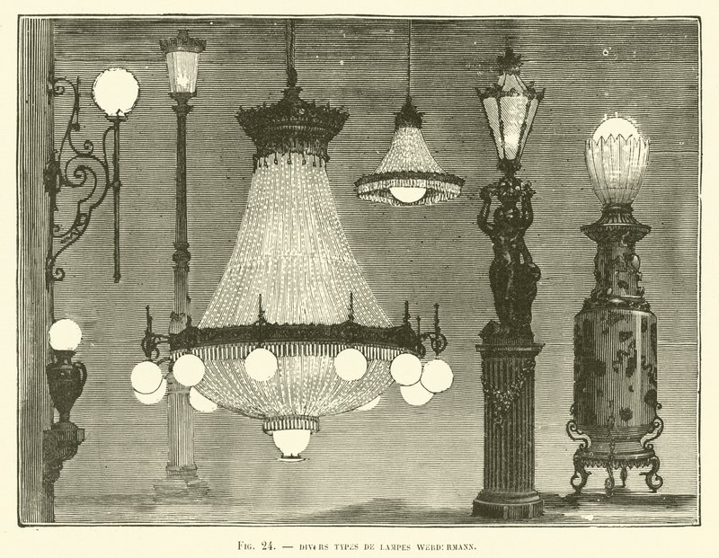 Nurkowie Typy De Lampes Werdermann autorstwa French School