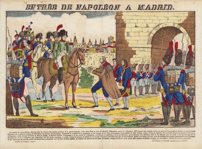 Entree De Napoleon A Madryt autorstwa French School