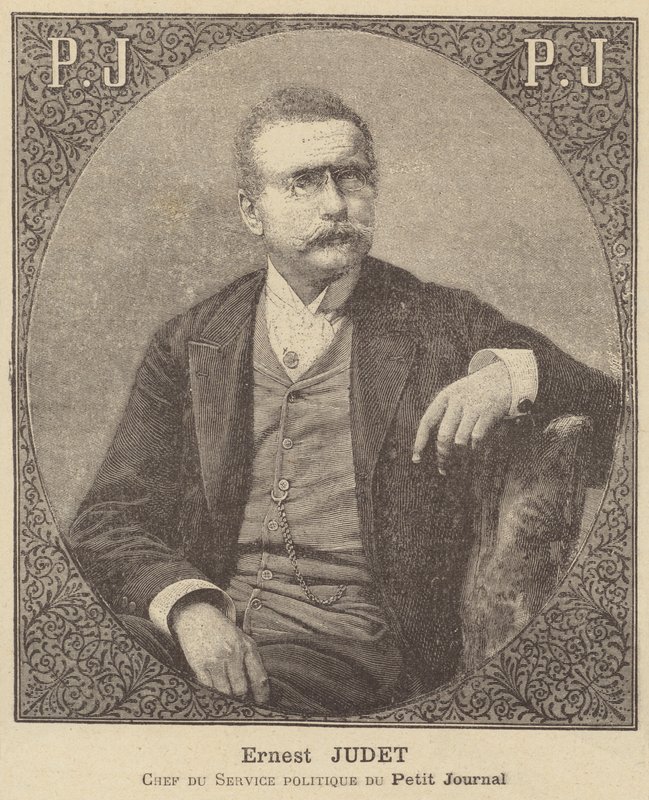 Ernest Judet, szef działu politycznego w Petit Journal autorstwa French School