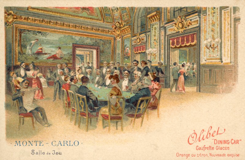 Sala gier, Monte Carlo, Monako autorstwa French School