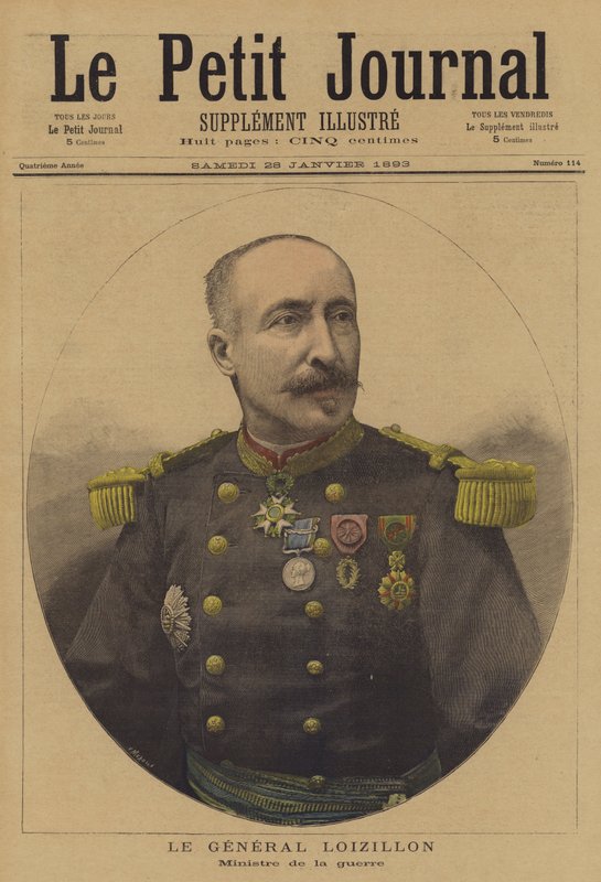 Generał Loizillon, francuski minister wojny autorstwa French School