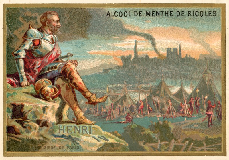 Henryk IV z Francji podczas oblężenia Paryża, 1590 autorstwa French School