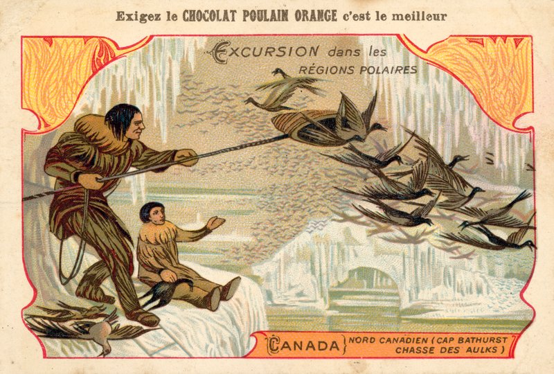 Polowanie na ptaki, Cape Bathurst, północna Kanada autorstwa French School