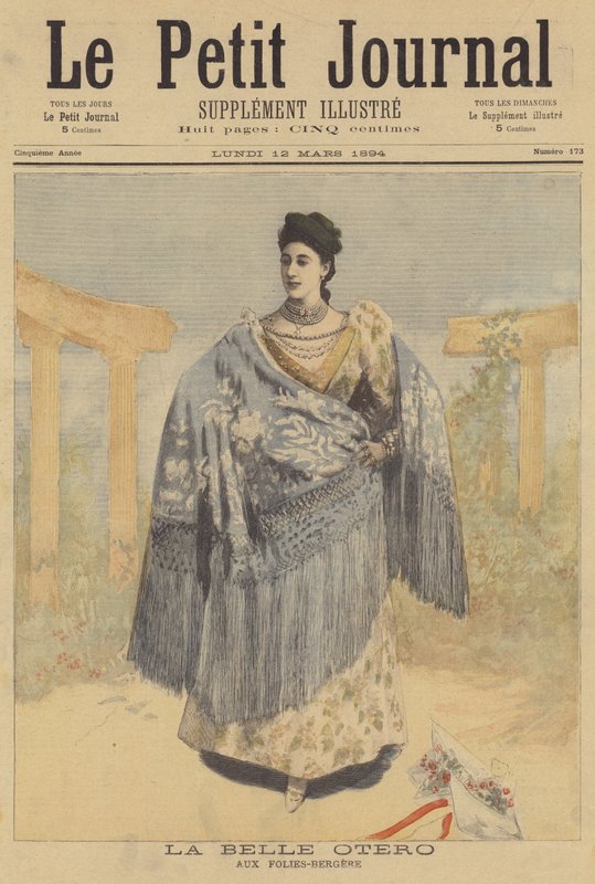 La Belle Otero w Folies-Bergère autorstwa French School
