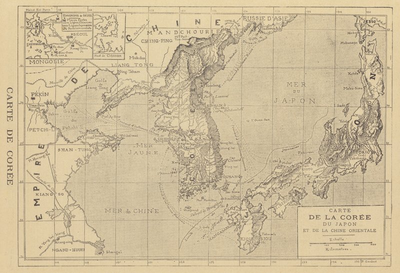 Mapa Korei autorstwa French School