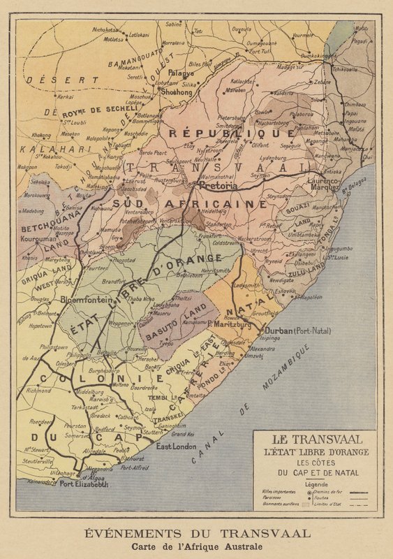 Mapa Republiki Południowej Afryki autorstwa French School