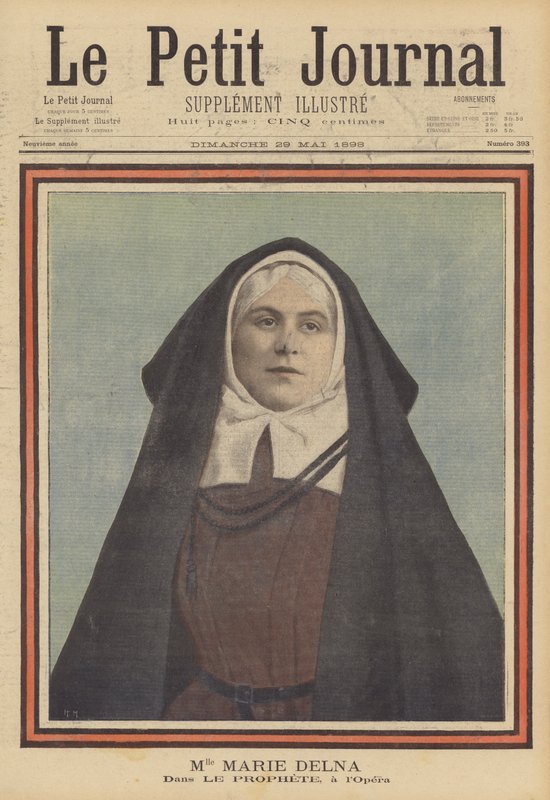 Marie Delna w operze Le Prophete w Operze Paryskiej autorstwa French School