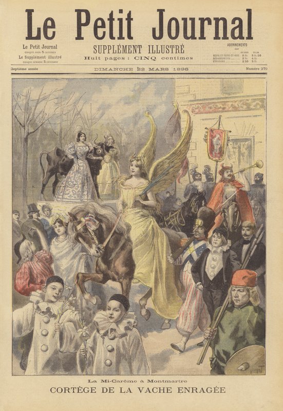 Czwartek w połowie Wielkiego Postu na Montmartre autorstwa French School