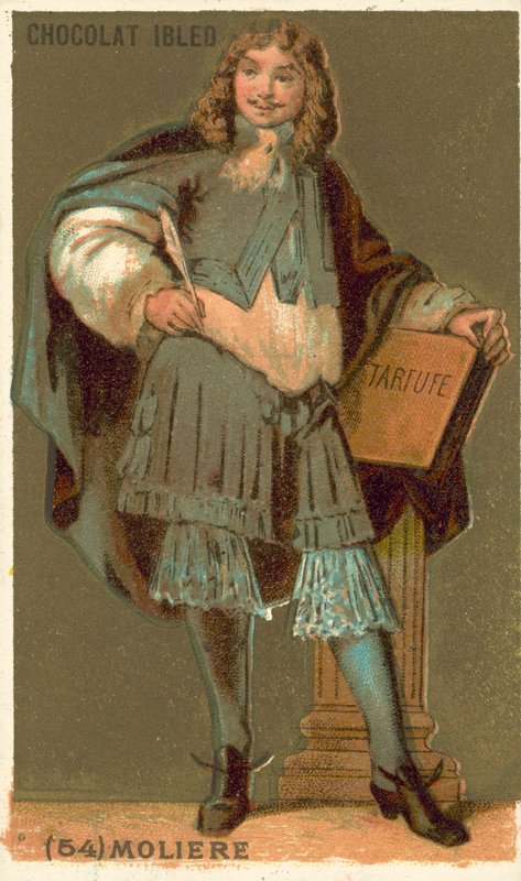 Moliere, francuski dramaturg i aktor (chromolitho) autorstwa French School